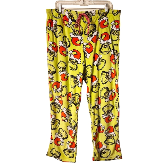 Dr. Seuss Women's The Grinch Who Stole Christmas Velour Sleep Pants - Picture 3 of 11